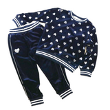 Sequin Heart Velvet Loungewear Set