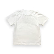 White 3D Angel Wings Trim Tee - doe a dear