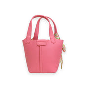 Fuchsia Satchel Bag w/ Scarf - doe a dear