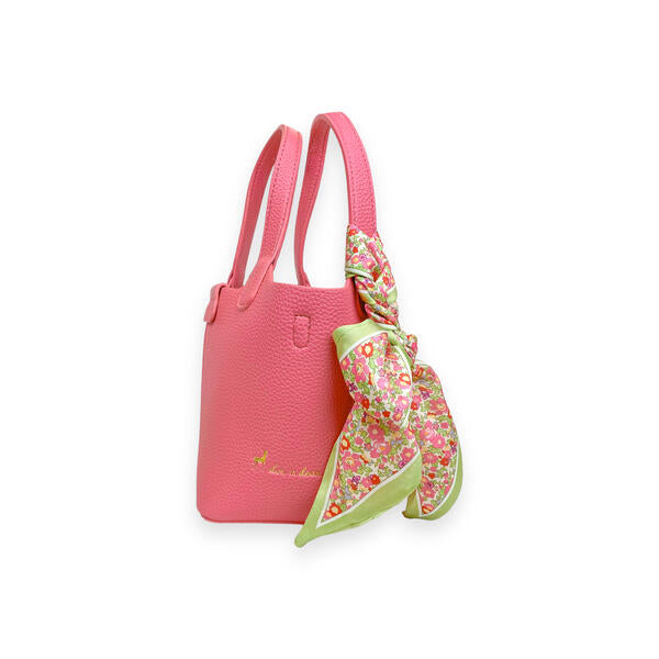 Fuchsia Satchel Bag w/ Scarf - doe a dear