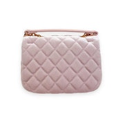 Pink Colorful Studs Velvet Quilted Purse - doe a dear