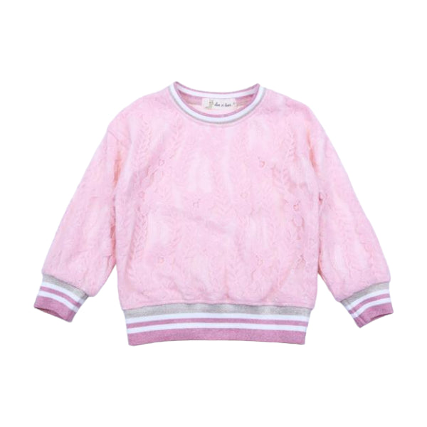 Pink Lace Overlay Top - doe a dear