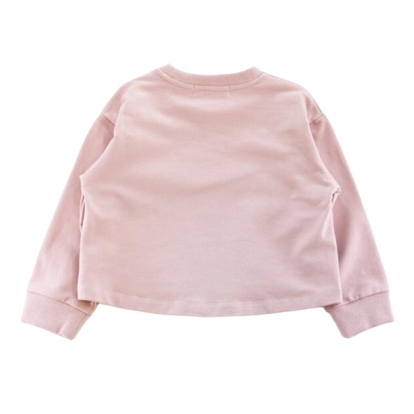 Teddy Print Sweatshirt - Pink - doe a dear