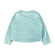 Teddy Print Sweatshirt - Aqua - doe a dear