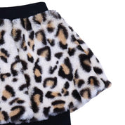 Furry Leopard Mix Skeggings