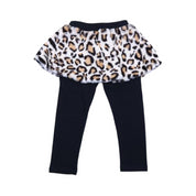 Furry Leopard Mix Skeggings