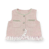 Embellished Tweed Vest