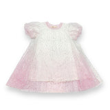 Ombre Foil Print Mesh Dress