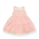 Gold Dots Mesh Dress