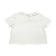 Floral Crochet Collar Tee - doe a dear