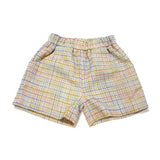 Plaid Tweed Shorts - Beige
