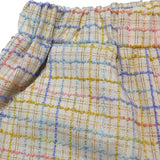 Plaid Tweed Shorts - Beige