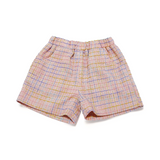 Plaid Tweed Shorts