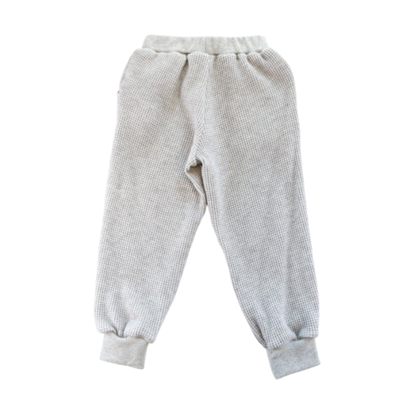 Textured Teddy Loungewear Set - Grey - doe a dear