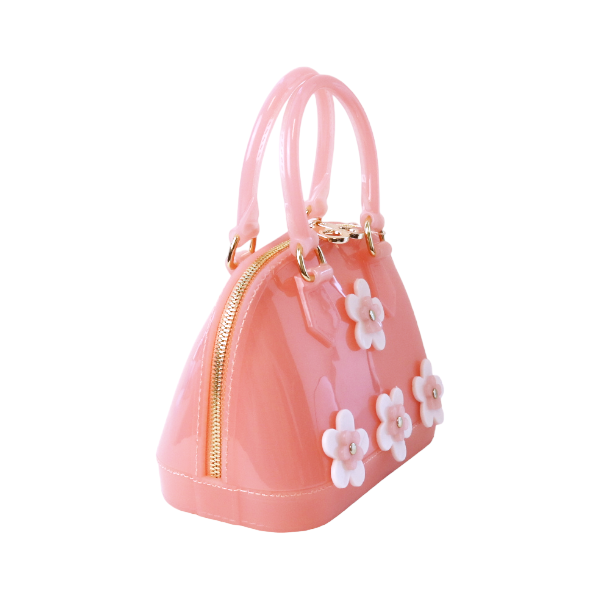 Floral Jelly Bowling Bag - Pink - doe a dear