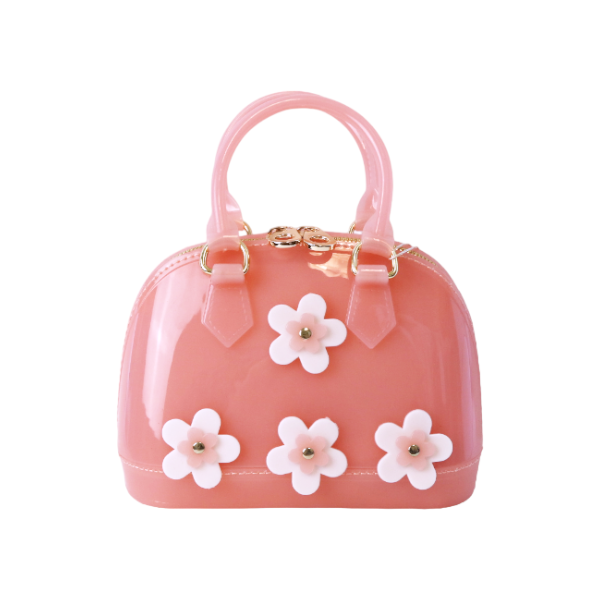 Floral Jelly Bowling Bag - Pink - doe a dear