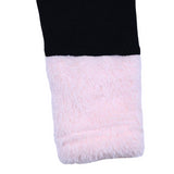 Pink Fur Cuff Leggings