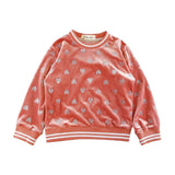 Sequin Heart Velvet Loungewear Set - Coral