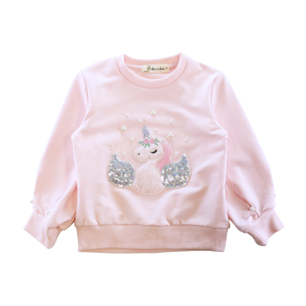 Unicorn Loungewear Set - Pink - doe a dear