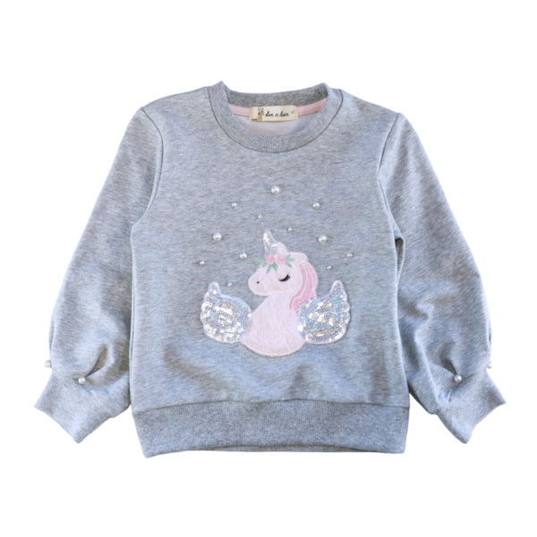 Unicorn Loungewear Set - Grey - doe a dear