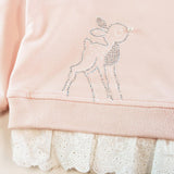 Deer Rhinestone Sweatshirt - Pink
