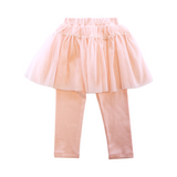 Pearl Trim Mesh Skeggings
