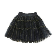 Dot Mesh Skirt - Black - doe a dear