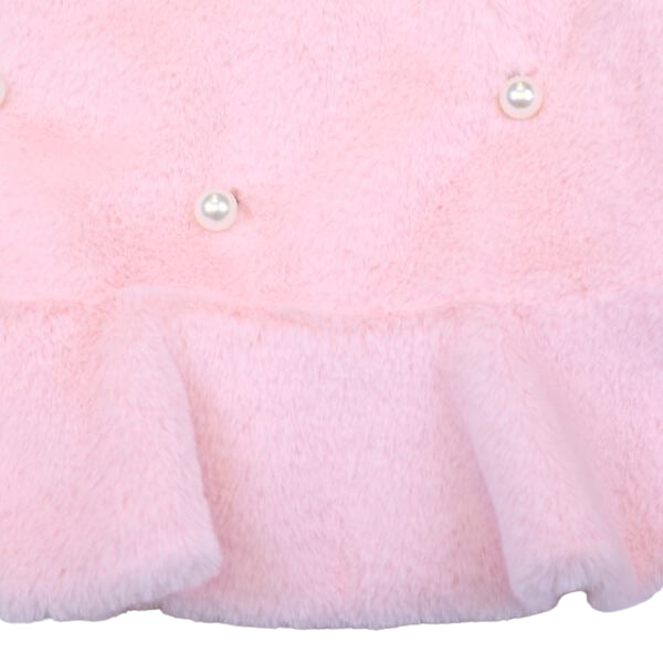 Pearl Accents Furry Vest - doe a dear