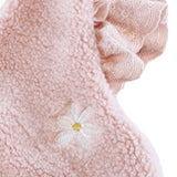 Polar Fleece Floral Vest - Pink