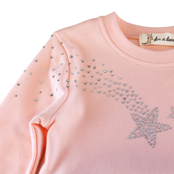 Star Rhinestone Dress - Pink