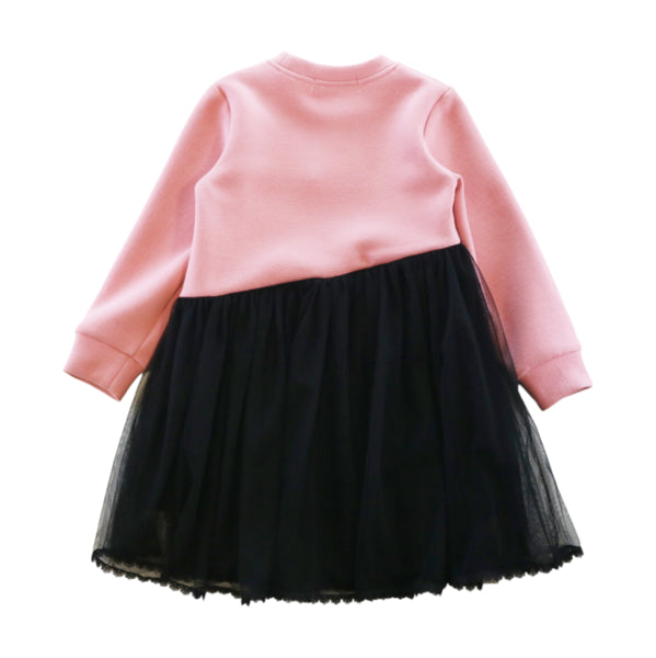 Swan Tulle Dress - Pink/Black