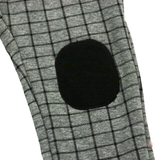 Elastic Checked Pant w/ Knee Patch
