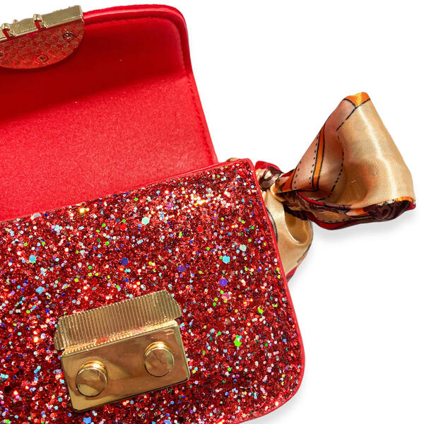 Jewel Glitter Mini Purse - red - doe a dear