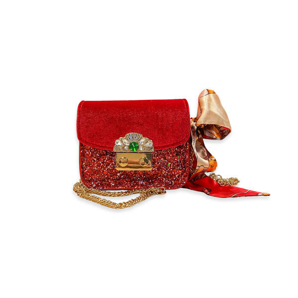 Jewel Glitter Mini Purse - red - doe a dear