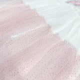Pink Bowtie Mesh Layer Dress