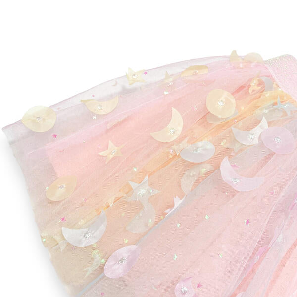 Moon & Star Embellished Tutu - pink - doe a dear