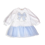 Bowtie Mesh Layer Dress