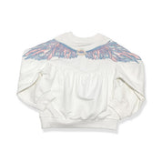 Embellished Angel Wings Sweatshirt - doe a dear