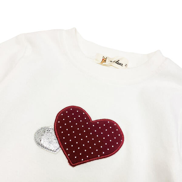 Pink Heart Applique Top - doe a dear