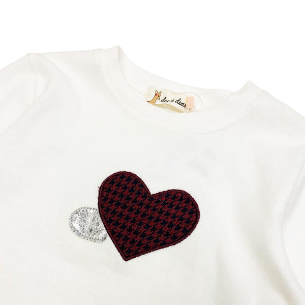 Red Heart Applique Top - doe a dear