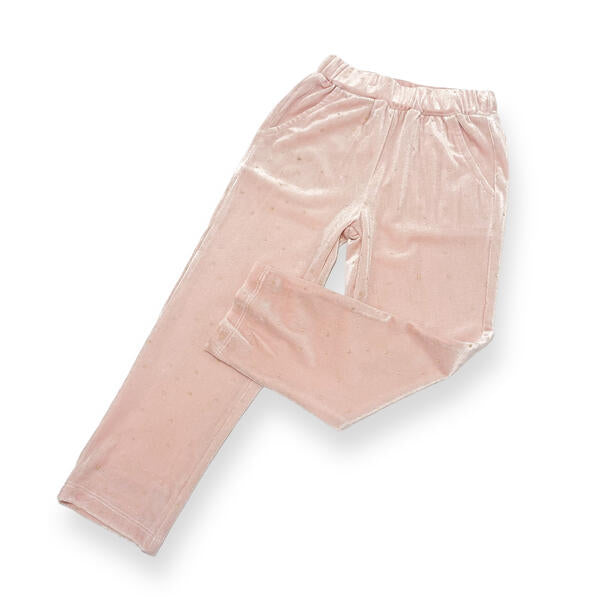 Sparkle Velvet Pink Pants - doe a dear