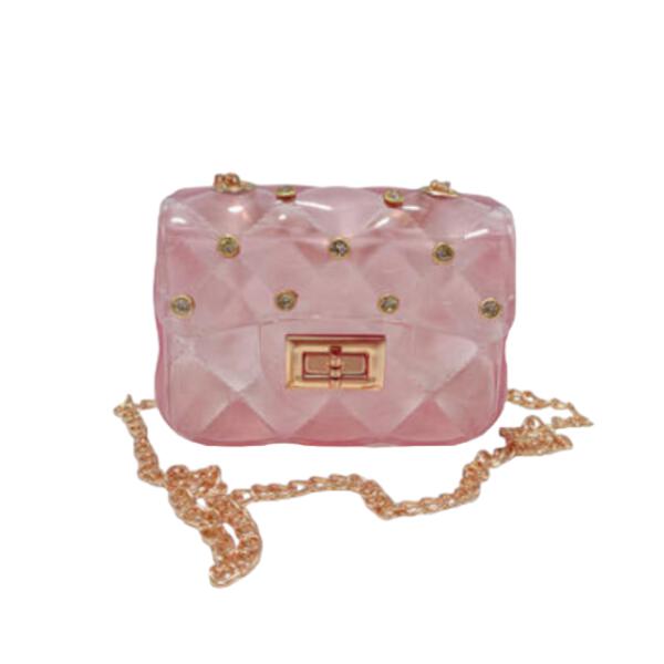 Rhinestone Stud Quilted Jelly Purse - doe a dear