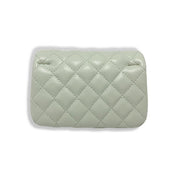 Green Pearl Closure Quilted Purse - doe a dear