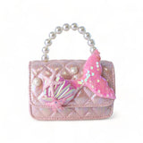 Pink Mermaid Shiny Quilted Purse