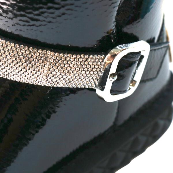 Bling Bling Strap Boot Black - doe a dear