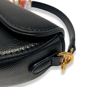 Black Saddle Purse - doe a dear