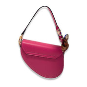 Fuchsia Saddle Purse