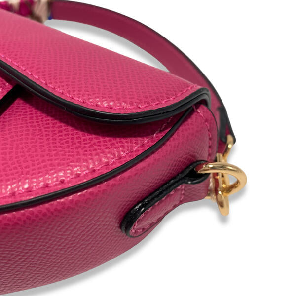 Fuchsia Saddle Purse - doe a dear