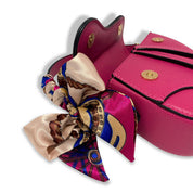 Fuchsia Saddle Purse - doe a dear