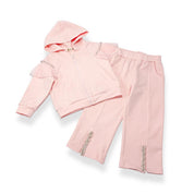 Embellished Hooded Jacket -Pink - doe a dear